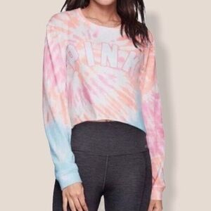 Victorias Secret Pink Long Sleeve Cropped Top